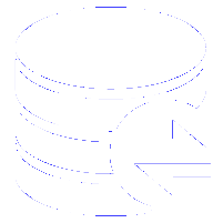 data replication white icon